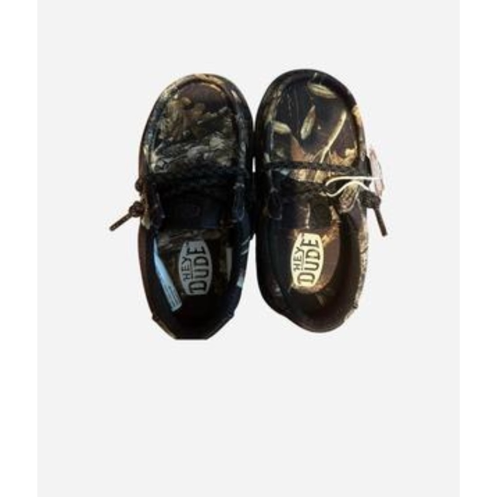 ✅ NWT Hey Dude Wally Toddler Shoes - Realtree Edge Camo - Size 7 - Picture 2 of 10